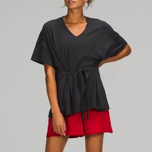 Lululemon Side Tie V Neck Tee